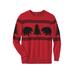 Men's Big & Tall Holiday Crewneck Sweater by KingSize in Bear (Size 7XL)