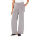 Plus Size Women's Suprema® Wide Leg Pant by Catherines in Heather Grey (Size 3X)