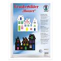 Ursus 21330099 - Fensterbilder Häuser, Bastel-Set mit Materialien für eine Fenster-Dekoration aus Fotokarton und Transparentpapier, inkl. Anleitung, bunt, Mittel