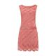 Love Camden Womens 1920's Charleston Flapper Gatsby Coral Diagonal Scallop Sequin Beaded Embellished Shift Dress(18)