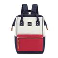 WX&YH 15.6 Laptop Backpack Unisex Anti Theft Backpack Fashion Travel School Backpack Casual Backpack Business Bag with USB Port (9001 White Red)