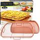 Gotham Steel Pro Non-Stick Crisper Tray Titanium Ceramic Elevated Crisper Tray Air Fry Baking Tray XL As Seen On TV - 2 Piece Set