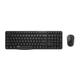 RAPOO RP X1800S UI-B Wireless Multimedia-Tastatur + Maus X1800S - Schwarz (QWERTY US Layout)