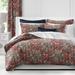 The Tailor's Bed Tangier Red/Linen Set Coverlet/Bedspread Set Polyester/Polyfill/Linen in Blue | Super Queen Coverlet + 2 Queen Shams | Wayfair