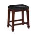 Linon Willamette Faux Leather 24.98-inch Backless Counter Stool