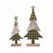 The Holiday Aisle® 2 Piece Metal Plaid Trees Set Metal | 24.5 H x 4 W x 11.5 D in | Wayfair 99B683BCEBA94DEB932CB49E7F0D22DD