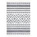 White 36 x 1.97 in Indoor Area Rug - Dakota Fields Runner Southwestern Gray/Ivory Area Rug Polypropylene | 36 W x 1.97 D in | Wayfair