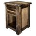 Loon Peak® Brockport Collection Live Edge, One Drawer Nightstand W/Natural Clear Lacquer Finish - 25 Inch Height in Brown | Wayfair