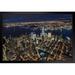 Latitude Run® New York City Manhattan World Trade Center Aerial Photo Art Print Black Wood Framed Poster 20X14 Paper | Wayfair