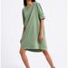 Zara Dresses | New Zara Green Button Short Sleeve T-Shirt Dress | Color: Green | Size: S