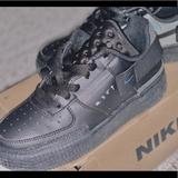 Nike Shoes | Black Nike Air Force 1 Type - 3.5y - Euc With Original Box | Color: Black | Size: 3.5bb