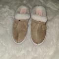 Kate Spade Shoes | Kate Spade Size 8 Tan Slippers / Slides | Color: Tan/White | Size: 8