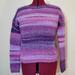 Anthropologie Sweaters | Berretti Anthropologie Wool Sweater - Size Large - Purple Striped | Color: Pink/Purple | Size: L