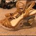 Coach Shoes | Coach Limited Edition Beach Wedges- Size 10 | Color: Tan/Orange | Size: 10