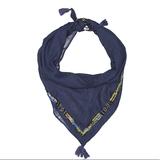 Anthropologie Accessories | Navy Beaded Scarf | Color: Black | Size: Os