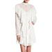 Free People Dresses | Free People Mock Neck Lace Dress Size Medium Ivory | Color: Silver | Size: M