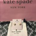 Kate Spade Jewelry | Kate Spade Glitter Gumdrop Studs Earrings (Nwt) | Color: Brown/Cream | Size: Os