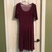 Lularoe Dresses | Guc Nicole Lularoe Dress Size M | Color: Purple/Black | Size: M