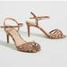 Anthropologie Shoes | Nwt Anthropologie Raphaella Booz Snakeskin Heels | Color: Silver | Size: 10