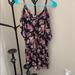 American Eagle Outfitters Dresses | Floral Romper American Eagle | Color: Black | Size: Xs