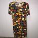 Lularoe Dresses | Lularoe Bodycon Floral Dress | Color: Brown/Black | Size: S