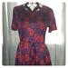 Lularoe Dresses | Lularoe Xl Amelia Roses | Color: Purple | Size: Xl