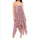 Jessica Simpson Dresses | Jessica Simpson Print Handkerchief Cover-Up Dress | Color: Pink/Gray | Size: M