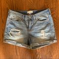 Madewell Shorts | Madewell Rip And Repair Denim Shorts - Size 29 | Color: Gray | Size: 29