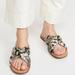 Madewell Shoes | Madewell Skyler Sandal Snake Embossed Leather 6.5 | Color: Silver | Size: 6.5