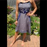 Free People Dresses | Free People Spaghetti Strap Dress In Size 10. | Color: Gray | Size: 10