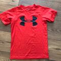 Under Armour Shirts & Tops | Boys Under Armor Shirt Sleeve Shirt | Color: Red | Size: Xsb