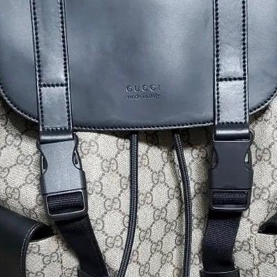 Gucci Bags | *Sold*Auth Gucci Soft Gg Supreme Canvas Backpack | Color: Black | Size: Os