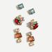 J. Crew Jewelry | J Crew Multi Color Crystal Earring Set | Color: Silver | Size: Os