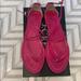 J. Crew Shoes | J Crew Fuchsia Patent Sandals Sz 10 | Color: Purple/Black | Size: 10