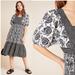 Anthropologie Dresses | Blooming Print Adrienne Flounced Midi Dress | Color: Silver | Size: Various