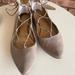 Jessica Simpson Shoes | Jessica Simpson Taupe Suede Lace Up Flats | Color: Cream/Tan | Size: 7