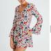 American Eagle Outfitters Pants & Jumpsuits | American Eagle Ae Floral Long Sleeve Romper Dress | Color: Silver | Size: M
