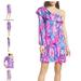 Lilly Pulitzer Dresses | Lilly Pulitzer Nwt Amante Silk Jersey Dress L | Color: Silver | Size: L