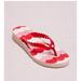 Kate Spade Shoes | New Kate Spade Shiny Jelly Mare Flip Flops Size 9 | Color: Red | Size: 9