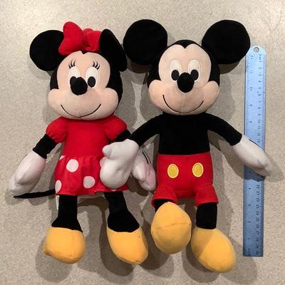 Disney Toys | Mickey And Minnie Mouse Plush Kohl's Cares Dolls | Color: Black | Size: 13"