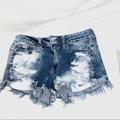 American Eagle Outfitters Shorts | American Eagle Hi-Rise Shorties | Color: Blue/Black | Size: 4