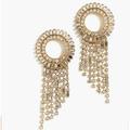 J. Crew Jewelry | J. Crew Baguette Crystal Earrings | Color: Cream | Size: Os