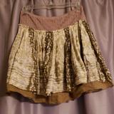 Free People Skirts | Free People Mini Skirt Size 6 | Color: Tan | Size: 6