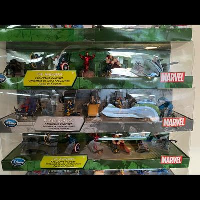 Disney Toys | 3 Boxes Of Avengers’ Figurines | Color: Black | Size: Osbb