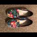 American Eagle Outfitters Shoes | American Eagle Size 8 Cute Flower Print Slip On | Color: Black | Size: 8