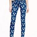 J. Crew Jeans | J.Crew Floral Print Cropped Matchstick Demin | Color: Silver | Size: 30