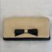 Kate Spade Bags | Kate Spade Leather And Straw Clutch With Bow | Color: Tan | Size: Os