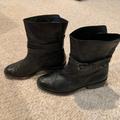 Coach Shoes | Leather Coach Motorcycle Boots | Color: Black | Size: 8