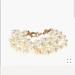 J. Crew Jewelry | J.Crew Pearl Twisted Hammock Bracelet | Color: Silver | Size: Os