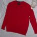 American Eagle Outfitters Sweaters | Aeo Size Large Mens Red V Neck Soft Casual Dress Sweater Christmas | Color: Red | Size: L